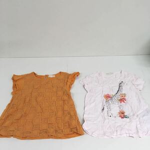 送料無料★zara ザラ★女の子トップス2点セット★半袖Tシャツ　152-164 #60701sNj83