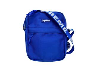 Supreme (シュプリーム) 18SS CORDURA Shoulder Bag ボックスロゴ ショルダーバッグ ボディバッグ ブルー メンズ/028