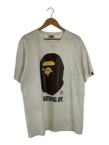 A BATHING APE◆プリントにべたつき有//Tシャツ/XL/コットン/WHT/ホワイト/