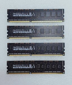 ●[SK hynix] 4枚セット Apple純正 MacPro 2013対応 DDR3-1866 ECCメモリ 32GB kit (PC3-14900E 8GB*4) [P/N:HMT41GU7AFR8C-RD]