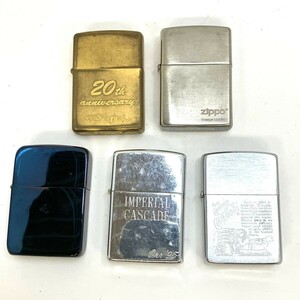 Y049-■◎ ZIPPO ジッポ オイルライター 5点 セット まとめ 3点火花有 コカ・コーラ IMPERIAL CASCADE 他 喫煙具 喫煙グッズ