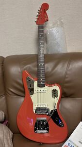 Fender FSR Made in Japan Traditional II 60s Jaguar RW Fiesta Red Matching Head