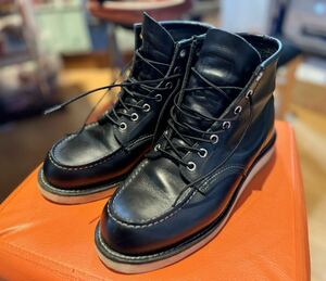 レッドウイング 6インチクラシックモック STYLE NO.8179 ブラック サイズUSA8 E 黒 レッドウィング RED WING REDWING ブーツ レザー