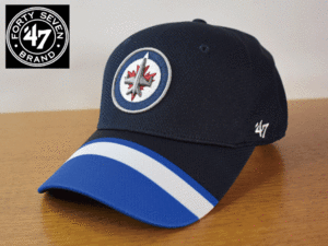 1円スタート!【未使用品】(L-XL - 58cm-61cm) 47 BRAND NHL WINNIPEG JETS ウィニペグ ジェッツ キャップ 帽子 K274