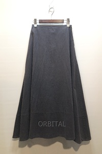 経堂) MADISONBLUE マディソンブルー バックサテン マキシ フレアスカート BACK SATIN MAXI FLARE SKIRT 01 定価￥49,500-