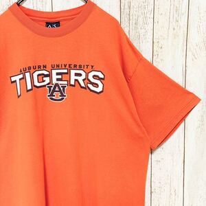 Auburn University オーバーン大学 カレッジ プリント Tシャツ XL USA古着 アメリカ古着