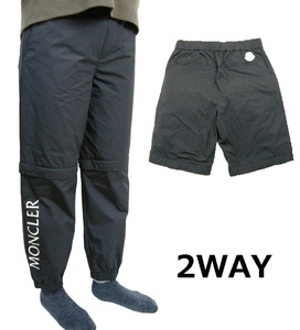 キッズ12A(子供12才/女性XS相当)新品 本物■モンクレールPANTALONE SPORTIVOショーツ/2WAYナイロンパンツ/ショートパンツMONCLERレディース