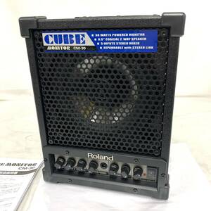 コード欠損 Roland Cube Monitor 30W CM-30 ローランド モニターアンプ アンプ 説明書 現状品 カ15