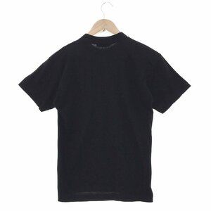 ●超美品 コスチュームナショナルオム CoSTUME NATIONAL HOMME 英字プリント 半袖Tシャツ メンズS ブラック 40XM395 1AA/91920