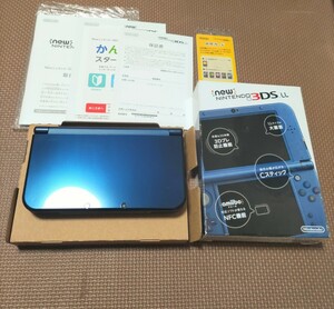 美品 ips Newニンテンドー3DS ll 本体 メタリックブルー METALLIC BLUE New ニンテンドー3DSll New3DSLL NINTENDO 3DS LL本体 2DS LL 