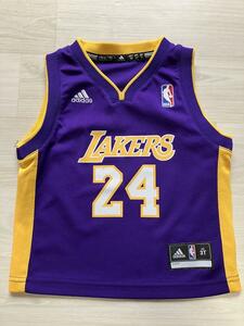 【希少】 NBA LAKERS コービー・ブライアント BRYANT #24 adidas アディダス ベビー 赤ちゃん 3T ユニフォーム ジャージ バスケ シャツ