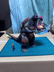 ゴジラ　ソフビ　GODZILLA バンダイ　BANDAI 東宝　特撮　ヒーロー　デストロイア　1995 バーニングゴジラ　怪獣　当時物　 フィギュア