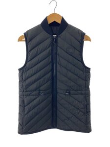 HERMES◆23AW/Long Quilted Vest/タグ付き/34/ポリエステル/ブラック/4H0169DR