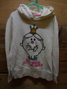 全国送料無料 MR.MEN LITTLE MISS サンリオ UT ユニクロ製 子供服キッズ女の子プルオーバースウェットパーカー130