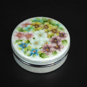 【金富士】日本製安藤七宝　花尽くし宝石箱 　49,500円の品　買得！　検/銀瓶鉄瓶茶托茶壺古錫玉川堂高岡佐渡銅器龍文堂亀文道清