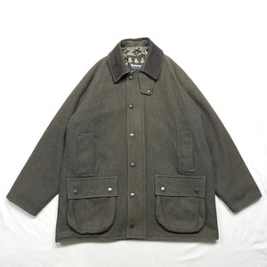 00s Barbour wool beaufort　オリーブグリーン　L バブアー　ウール　ビューフォート