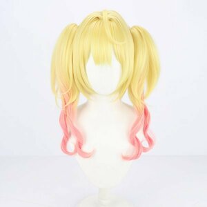 cos9947_wig 高品質 実物撮影 にじさんじ NIJISANJI vtuber 星川サラ（ほしかわ サラ）コスプレ ウィッグ　かつら　ツインテール　即納可能