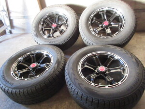 冬用(4WD/SUV用)set!! B-MUD K (BP) (17x7,5+25 6H/139,7) (YOKOHAMA G075) 265/65R17 ランクル プラド ハイラックス サーフ 他にも 売切り