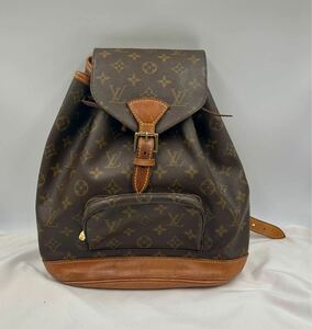 1円〜③ LOUIS VUITTON ルイヴィトン モノグラム ミニモンスリ M51137 リュックサック バッグ リュック ブラウン