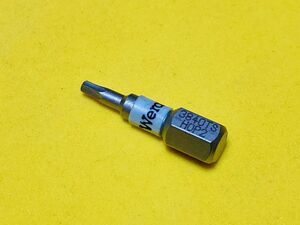 Wera 【ビット】〈071071〉3840/1 TS ステンレス ビット HEX 2.0×25mm