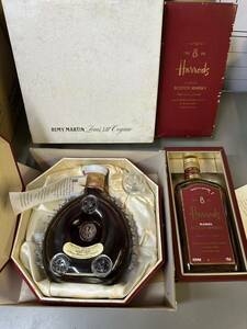 6R29 REMY MARTIN LOUIS XⅢ Cognac レミーマルタンルイ13世コニャック ベリーオールドブランデー HarrodsハロッズYear8oldウイスキー古酒 