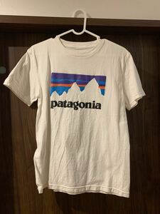 S！patagonia オーガニックコットン Tシャツ L パタゴニア ホワイト