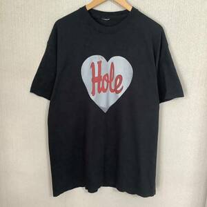 当時もの 1994 Hole ハートロゴ Courtney Love ヴィンテージ Tシャツ コピーライト入り 80s 90s オルタナティブ コートニーラブ