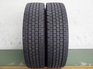 225/80R17.5 123/122L ダンロップ SP081 中古 2本セット スタッドレスタイヤ 2018年製 L16810