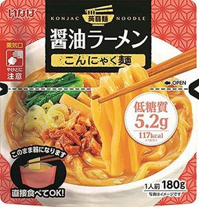 【低糖質】いなば 国産 醤油ラーメンこんにゃく麺180g×6個