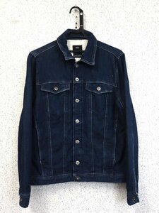 メンズ AZUL by moussy アズールバイマウジー 長袖 デニムシャツ ジャケット ストレッチ サイズM