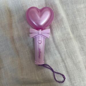 アイドルペンライト プリンセス ピンク ハートキーホルダー/ストラップ Idol Penlight Princess Pink Heart Keychain 推し活 リボン