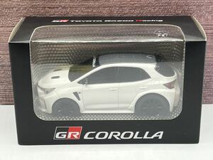 即決有★プルバックカー トヨタ TOYOTA GR カローラ プラチナホワイトパールマイカ 白 カラーサンプル★ミニカー