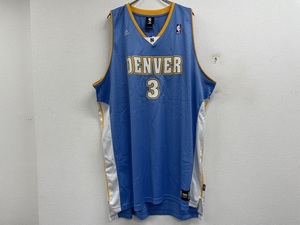 NBAアディダスadidasデンバーナゲッツ#3アレン・アイバーソンジャージー★AIジアンサーIVERSON★ビッグサイズ4XL★C2324