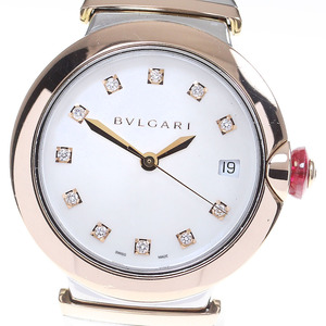 ブルガリ BVLGARI LUP36SG/LU36C6SSPGD ルチェア K18PG/SS 自動巻き レディース _860535