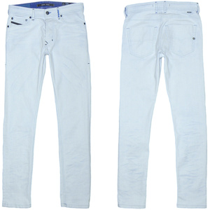 DIESEL D.N.A. TEPPHAR W27 スリム キャロット ストレッチデニムパンツ ホワイトxブルージーンズ SLIM-CARROT 003V6 STRETCH ディーゼル