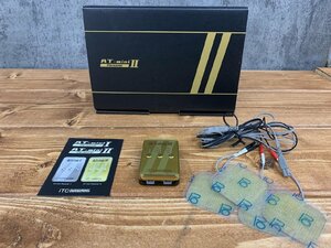 【O-6628】伊藤超短波 AT-mini Personal II コンディショニング機器 ゴールド 低周波治療器 通電確認済 現状品 東京引取可【千円市場】