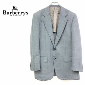 1N1652-J-N◆Burberrys バーバリーズ 総柄テーラードジャケット◆94-82-175 A6 メンズ 紳士服 千鳥格子 チェック 通勤 ビジネス デイリー