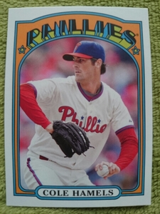 ★COLE HAMELS TOPPS 2013 MLB #TM-92 コール・ハメルズ PHILADELPHIA PHILLIES ミニ フィリーズ MINI CARD TEXAS RANGERS レンジャーズ