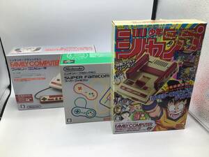 【10592】 動作確認済！ニンテンドークラシックミニ美品3点セット　箱付　スーパーファミコン　ジャンプ50周年