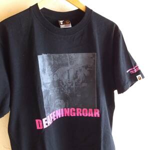 A BATHING APE　Tシャツ　DEAFENING ROAR　Lサイズ　初期 NIGO 日本製　アベイシングエイプ　ブラック