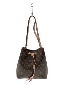 LOUIS VUITTON◆ネオ・ノエ_モノグラム・キャンバス_BRW_ローズプードル/PVC/PNK