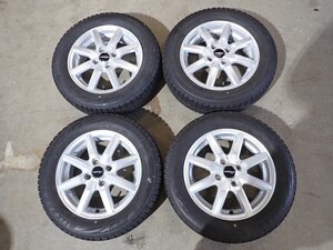 YS14743【送料無料165/65R14】デリカD:2 ハスラー ソリオ等に BS 中古スタッドレスセット ●14×4.5J 100/4H ET45●1円スタート