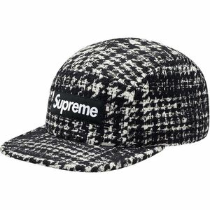 Supreme Broken Houndstooth Camp Cap Black 13aw 13fw シュプリーム キャンプ キャップ 帽子 黒 ブラック 千鳥格子