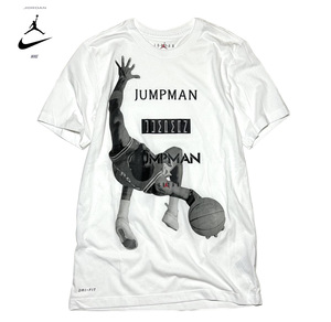 【新品】ナイキ ジョーダン ジャンプマン フォト 半袖 Tシャツ【100：白】S（USサイズ）NIKE AIR JORDAN JUMPMAN ドライフィット