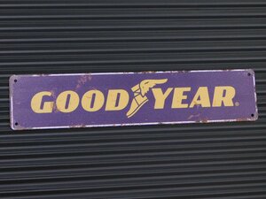 ◆送料\390◆【GOOD YEAR・グッドイヤー】※《メタルサインボード ／ 100×450mm》　アメリカン雑貨　ブリキ看板