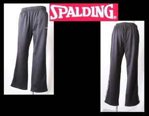 【001-88】SPALDING★新品黒吸汗速乾ジャージ/大きいサイズLL