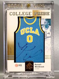 超絶レア40枚限定 サイン Auto 2011 Upper Deck SP A Russell Westbrook 直筆 サイン UCLA Clippers NBA Panini All-star Triple-Double