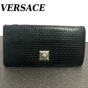 ヴェルサーチ　長財布　ブラック　黒　メドューサ　VERSACE　ベルサーチ　財布　v57