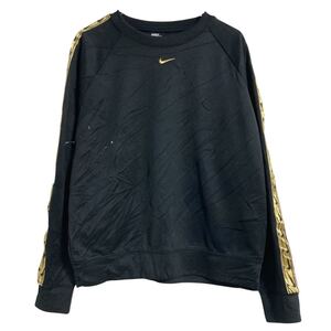 NIKE ロゴ ジャージ トレーナー S ブラック ナイキ スポーツ 古着卸 アメリカ仕入 a612-6923