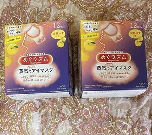 24枚【完熟ゆずの香り】めぐりズム 蒸気でホットアイマスク 花王 匿名配送